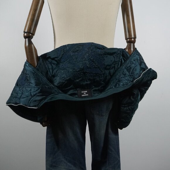 AW02/ Cabane De Zucca Embroidery Velvet Bomber/ Size S - Picture 12 of 14